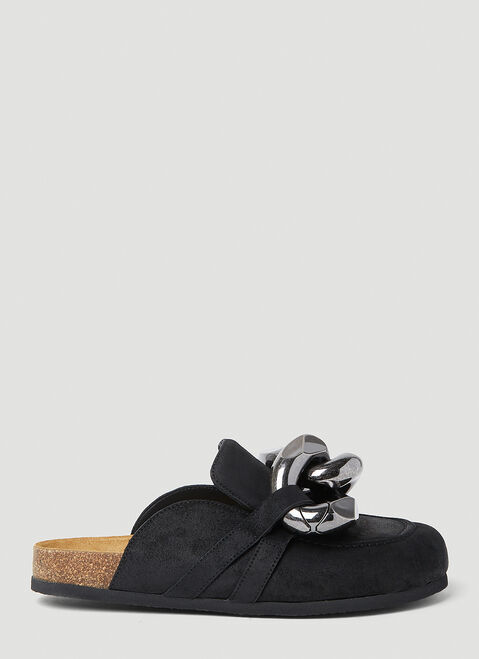 Thom Browne Chain Backless Loafers Black thb0253008