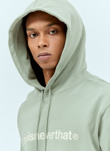 thisisneverthat® Logo Print Hooded Sweatshirt Green tsn0156012