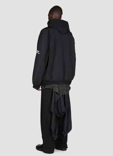 Balenciaga 3B Sports Icon Layered Tracksuit Jacket Black bal0155006