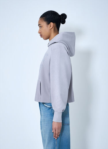 Maison Margiela Hooded Sweatshirt with Ribbed Details Light Purple mla0264003
