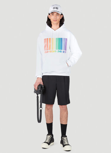 VTMNTS Barcode Hooded Sweatshirt White vtm0351004