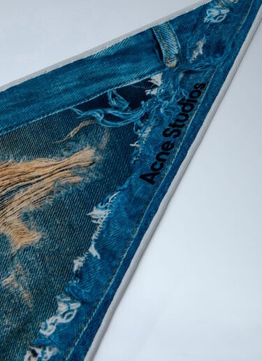 Printed Silk Scarf Acne Studios Printed Silk Scarf Black acn0264010