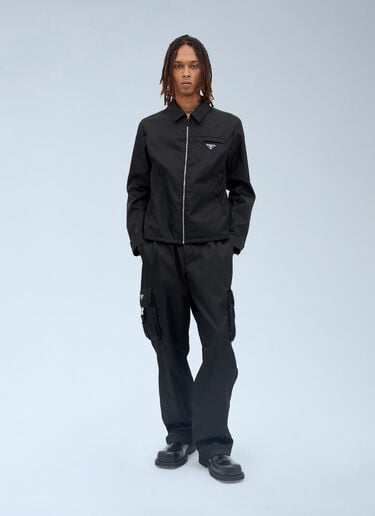 LN-CC® - Prada: Re-Nylon Blouson Jacket - Black Prada Re-Nylon Blouson Jacket Black pra0157002