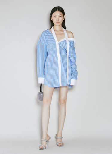 Alexander Wang Button Down Dress Blue awg0253015