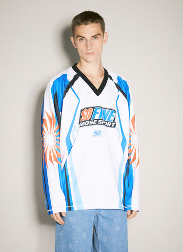 Martine Rose Motorcross Jersey T-Shirt White mtr0358001