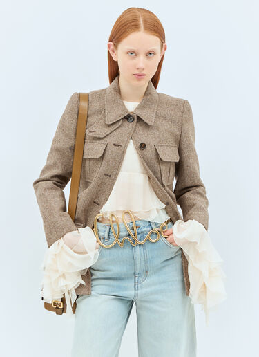 Chloé 로고 벨트 골드 chl0258026
