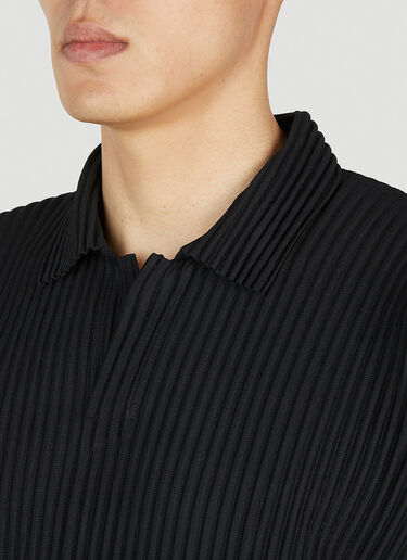 Homme Plissé Issey Miyake 폴로 셔츠 Black hmp0152003