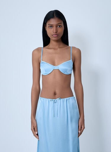 Silk Bralette Prada Silk Bralette Grey pra0263114