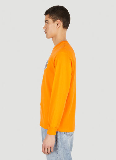 Pleasures Strain Crew Sweatshirt Orange pls0146027
