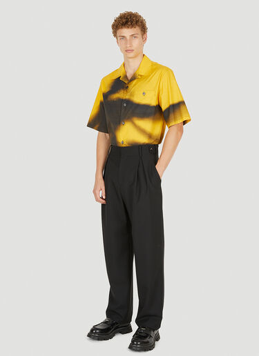 Alexander McQueen Graffiti Spray Shirt Yellow amq0150007