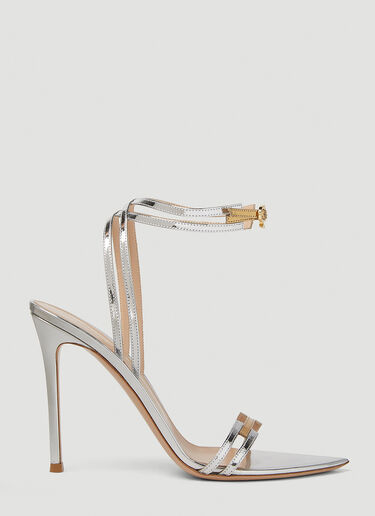 Gianvito Rossi Strappy High Heeled Sandals Silver gia0251002