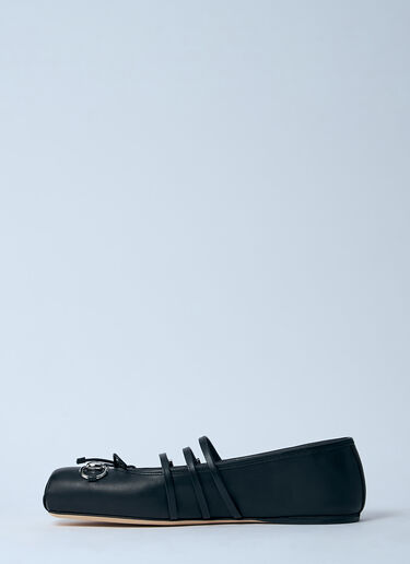 Gucci Horsebit Ballerina Flats Black guc0259033