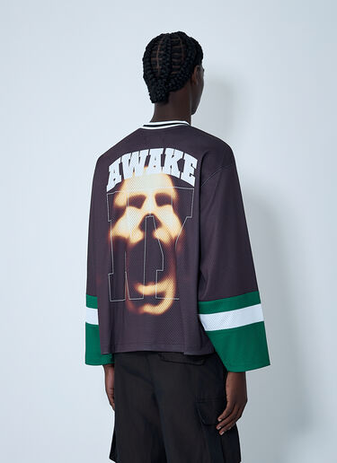 Logo Motif Jersey Top Awake NY Logo Motif Jersey Top Brown awa0162008