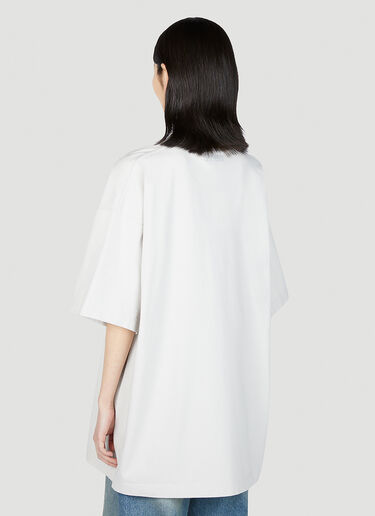 VETEMENTS 로고 리미티드 에디션 티셔츠 화이트 vet0251019