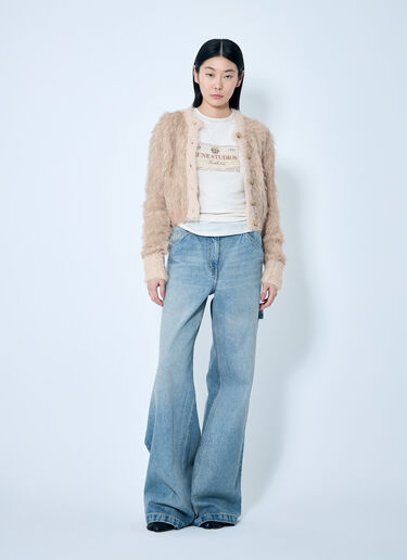 Acne Studios Textured Cardigan Beige acn0259026