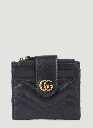 Gucci GG Marmont Quilted Mini Card Holder Black guc0247331