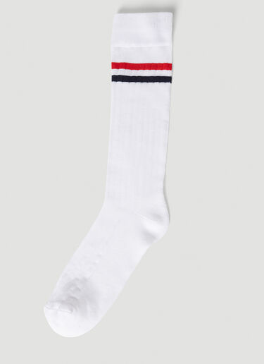 Thom Browne Striped Socks White thb0151037