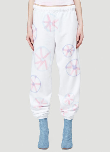 Collina Strada Flower Track Pants White cst0244007