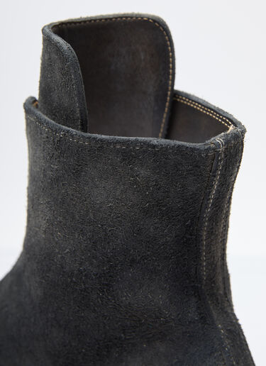 UNDERCOVER x Nonnative Zip-Up Suede Boots Black unn0155008