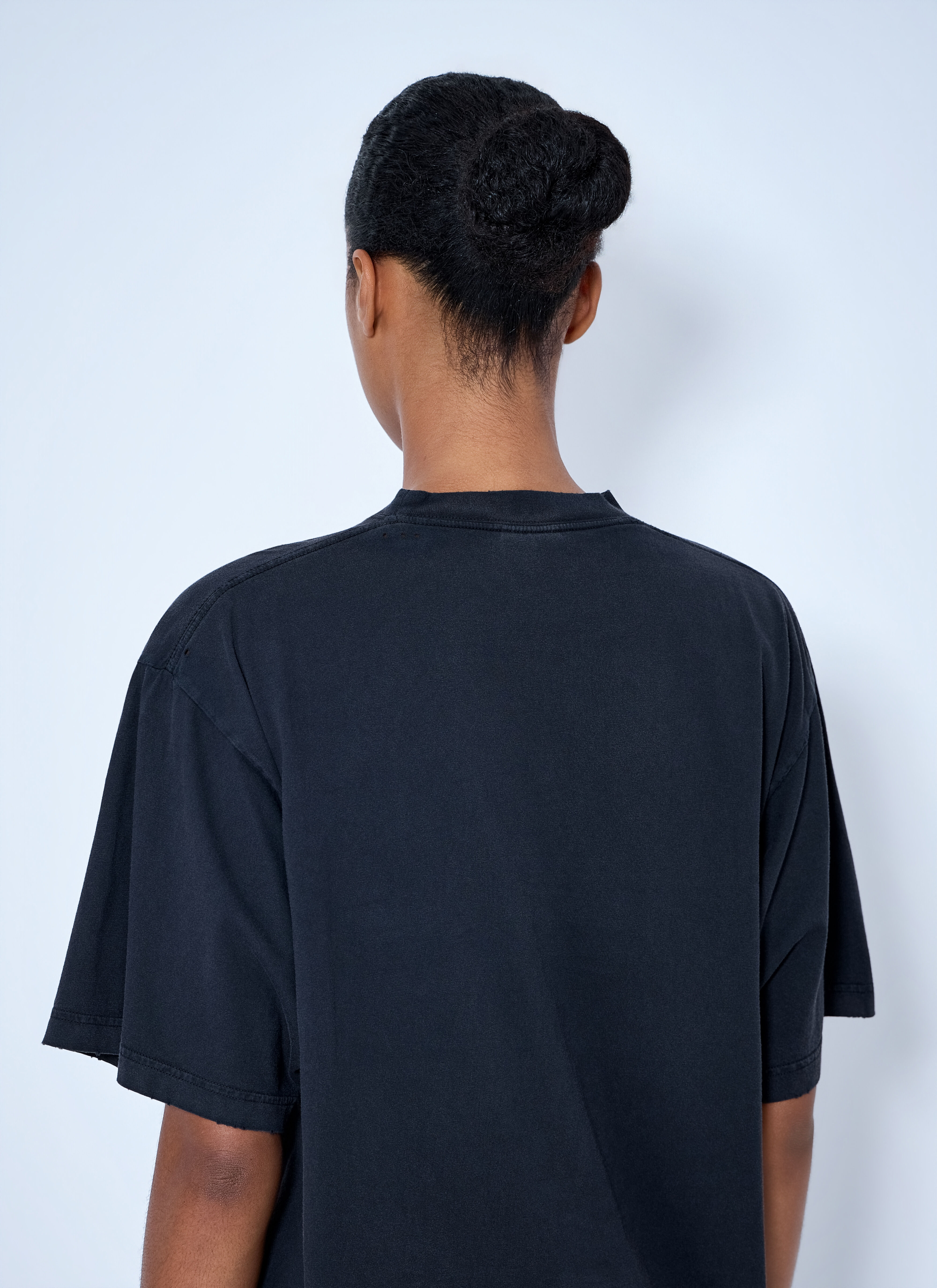 Balenciaga Women's' The Address Medium Fit T-shirt in Navy | LN-CC®