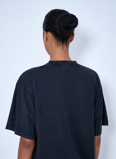 LN-CC® - Balenciaga: アドレス ミディアムフィット Tシャツ - ネイビー Balenciaga アドレス ミディアムフィット Tシャツ ネイビー bal0265014