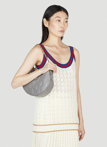 Gucci GG Matelassé Shoulder Bag Grey guc0253192