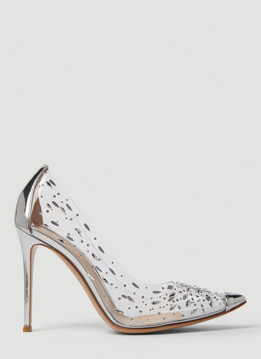 Gianvito Rossi Crystal Embellished High Heels Silver gia0249017