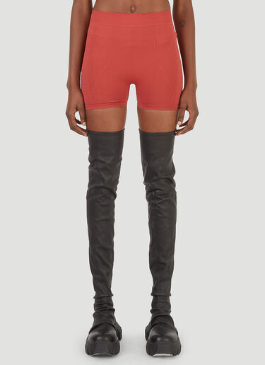 Rick Owens Stretch Shorts Red ric0245035