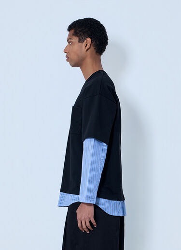 Comme des Garçons Homme Layered Crewneck T-Shirt Black cdh0164004