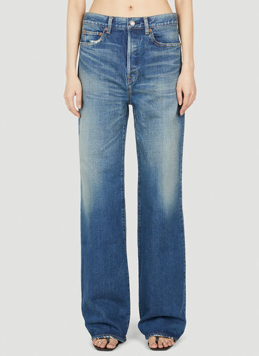 Saint Laurent Low Rise Jeans Blue sla0251021