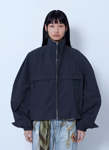 LN-CC® - Acne Studios: Nylon Logo Jacket - Navy Acne Studios Nylon Logo Jacket Navy acn0265066