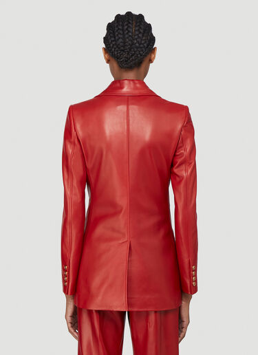 Gucci Leather Blazer Red guc0241004
