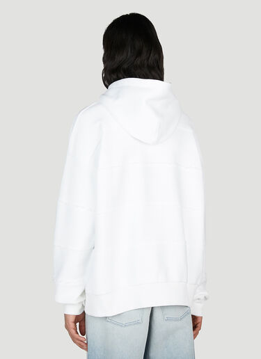 Botter Raw Edge Logo Hooded Sweatshirt White bot0152008
