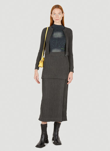 Eckhaus Latta Lapped Baby Top Black eck0251001