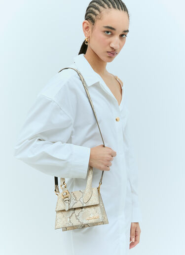 Jacquemus Le Chiquito Moyen Bouclé Handbag Beige jac0256087