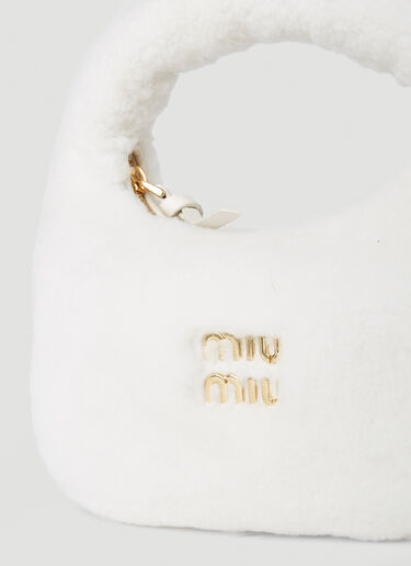 Miu Miu Fluffy Handbag White miu0252041