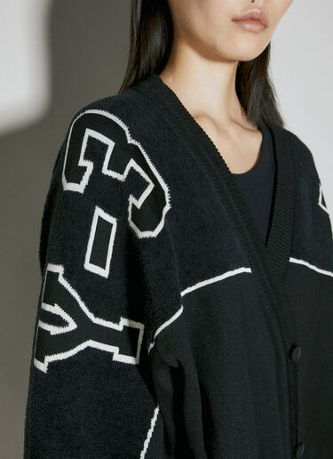 Y-3 로고 인타르시아 카디건 블랙 yyy0354002