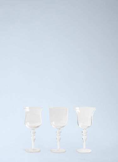 Set Of Six Assorted Goblets Bitossi Home Set Of Six Assorted Goblets Clear wps0692584