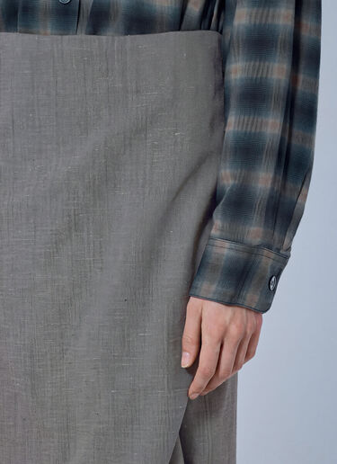 Our Legacy Twisted Shirt Dress Grey our0265022