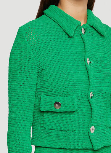 Bottega Veneta Knitted Blazer Green bov0244001