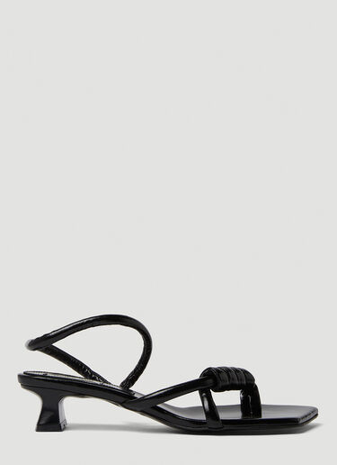 Noodle Knot Heeled Sandals Reike Nen Noodle Knot Heeled Sandals Black rkn0249001