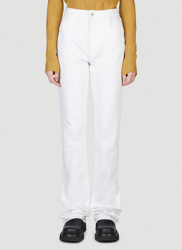 Bottega Veneta Extra Long Jeans White bov0249086