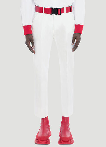 Straight-Leg Pants Alexander McQueen Straight-Leg Pants White amq0146008