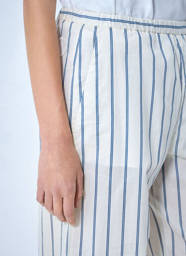 Moncler Striped Trousers White mon0264015