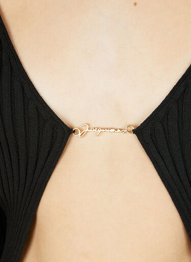 Jacquemus La Maille Pralu Longue 开衫 黑 jac0250123