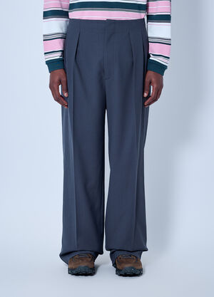 Lacoste Runway Straight Fit Tailored Jacquard Pants Blue lac0166009