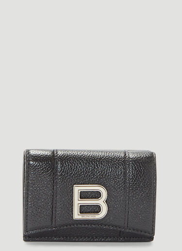 Balenciaga Hourglass Mini Wallet Black bal0243062