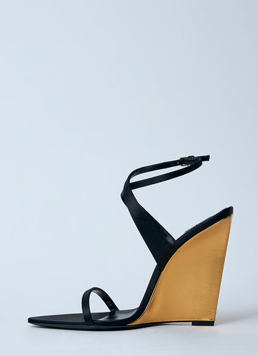 Saint Laurent Salomé Wedges Black sla0259022