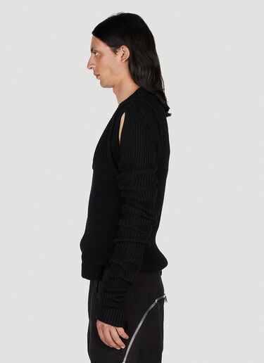 Rick Owens Banana Knit Sweater Black ric0153020
