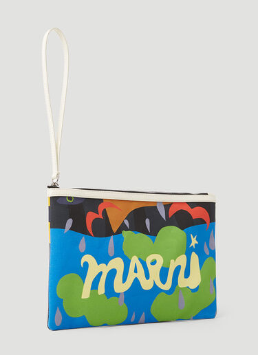 Marni x No Vacancy グラフィックプリントポーチ マルチカラー mvy0153015